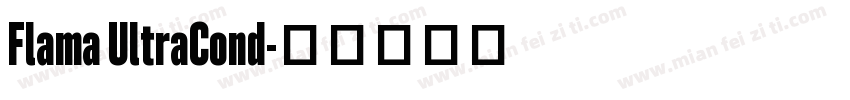 Flama UltraCond字体转换